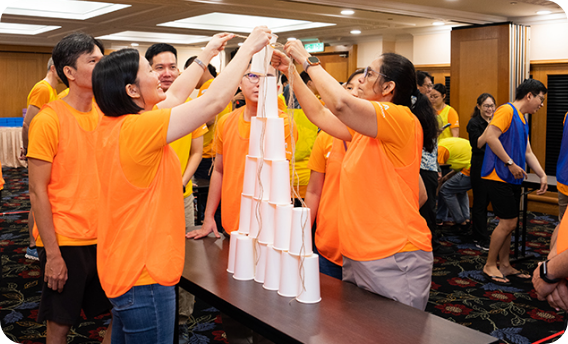 House of Cups Team Building Games